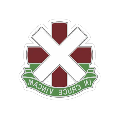 10 Field Hospital (U.S. Army) REVERSE PRINT Transparent Die-Cut STICKER 5 Inch Die-Cut Transparent - The Sticker Space