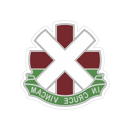 10 Field Hospital (U.S. Army) REVERSE PRINT Transparent Die-Cut STICKER 6 Inch Die-Cut Transparent - The Sticker Space