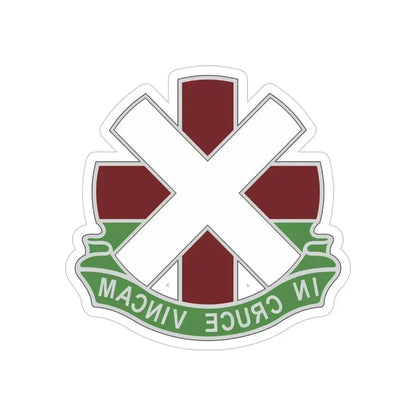 10 Field Hospital (U.S. Army) REVERSE PRINT Transparent Die-Cut STICKER - The Sticker Space