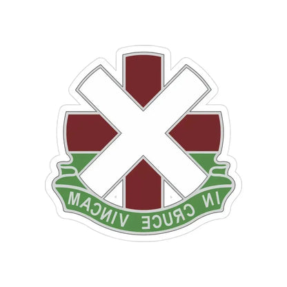 10 Field Hospital (U.S. Army) REVERSE PRINT Transparent Die-Cut STICKER - The Sticker Space