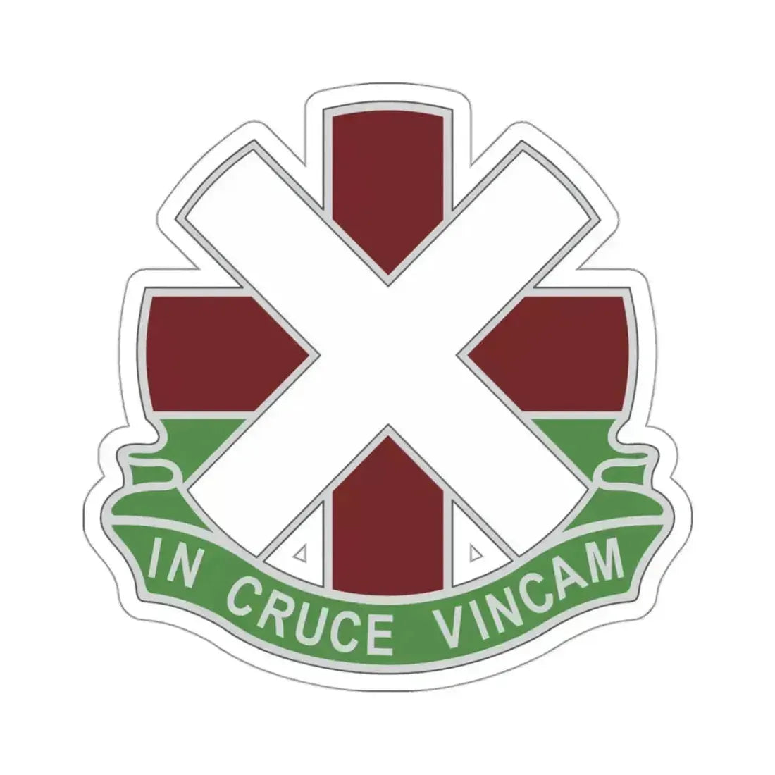 10 Field Hospital (U.S. Army) STICKER Vinyl Kiss-Cut Decal 3 Inch White - The Sticker Space