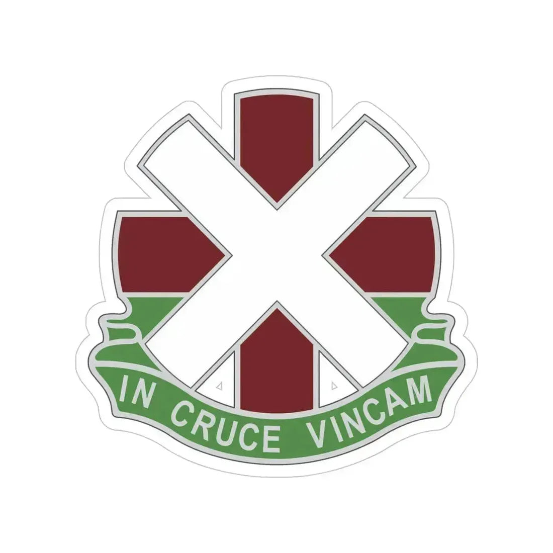 10 Field Hospital (U.S. Army) Transparent STICKER Die-Cut Vinyl Decal 5 Inch - The Sticker Space