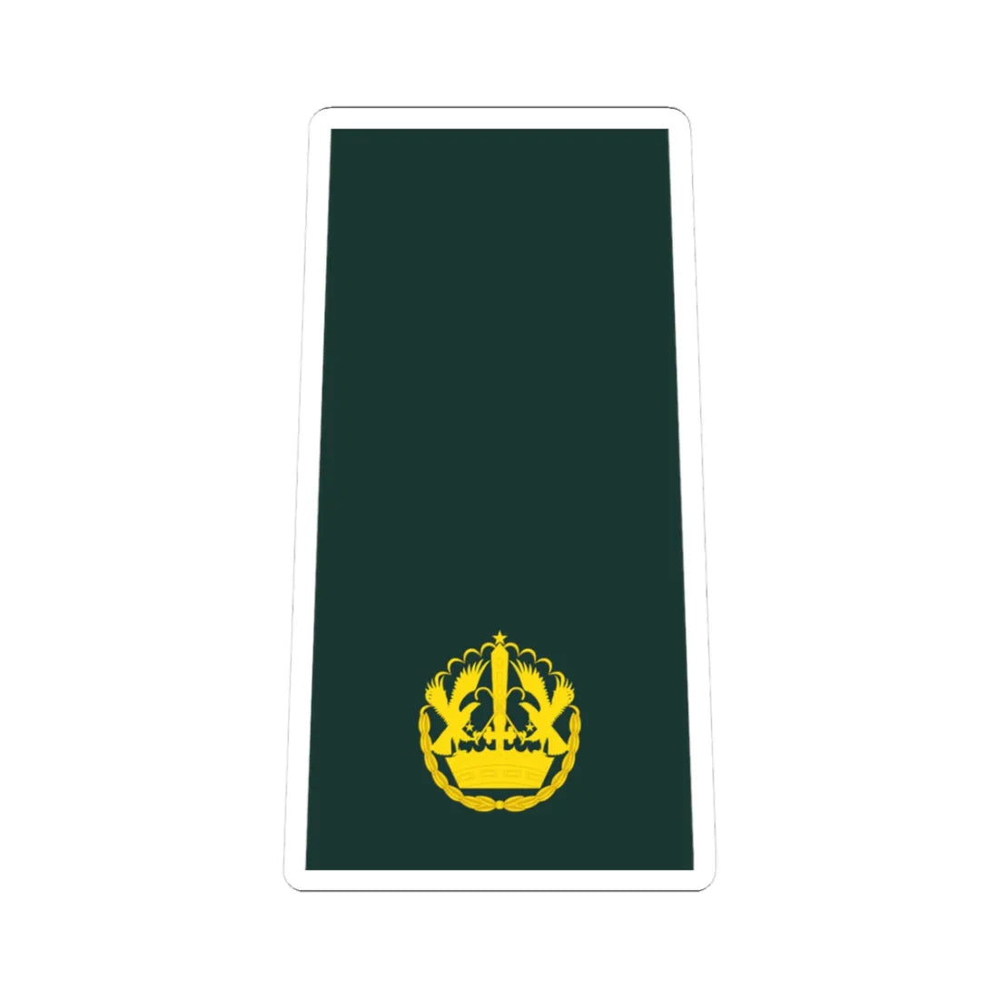 10 Ghana Army MAJ (Ghana) (Military Rank) STICKER Vinyl Kiss-Cut Decal 3 Inch White - The Sticker Space