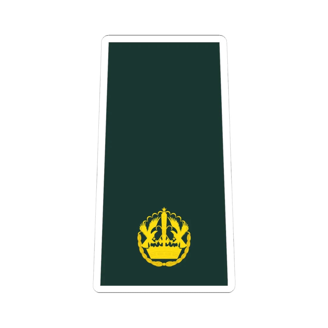 10 Ghana Army MAJ (Ghana) (Military Rank) STICKER Vinyl Kiss-Cut Decal 4 Inch White - The Sticker Space