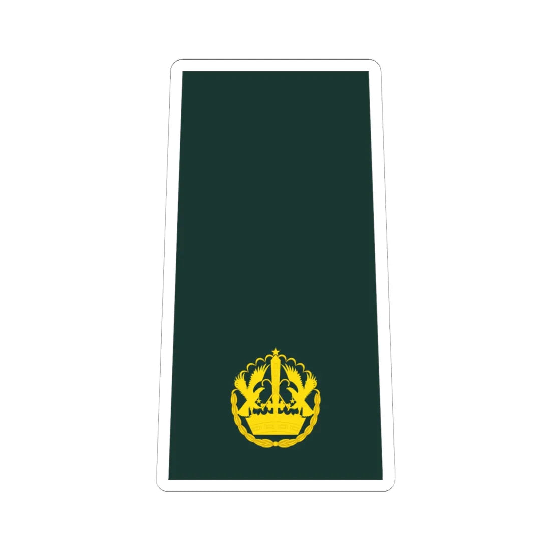 10 Ghana Army MAJ (Ghana) (Military Rank) STICKER Vinyl Kiss-Cut Decal 6 Inch White - The Sticker Space