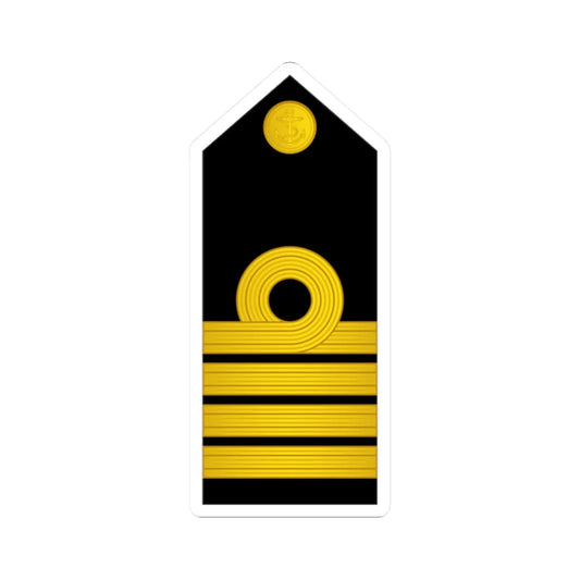 10 Indian Navy CAPT (India) (Military Rank) STICKER Vinyl Kiss-Cut Decal 2 Inch White - The Sticker Space