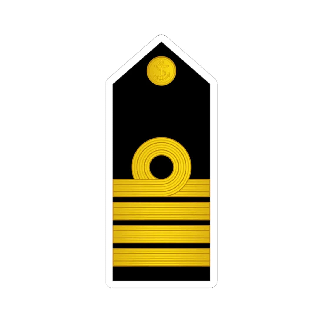 10 Indian Navy CAPT (India) (Military Rank) STICKER Vinyl Kiss-Cut Decal 3 Inch White - The Sticker Space