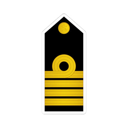 10 Indian Navy CAPT (India) (Military Rank) STICKER Vinyl Kiss-Cut Decal 4 Inch White - The Sticker Space