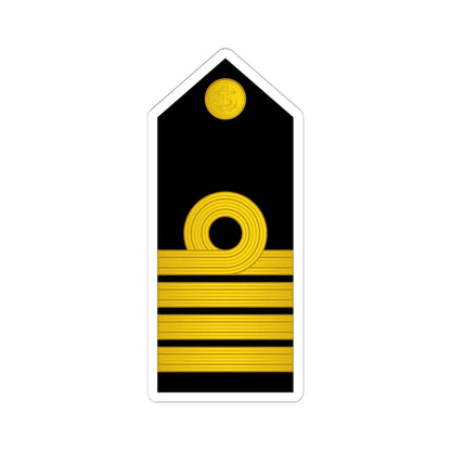 10 Indian Navy CAPT (India) (Military Rank) STICKER Vinyl Kiss-Cut Decal 6 Inch White - The Sticker Space