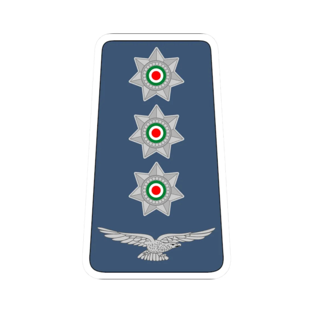 10. JAF CPT (Jordan) (Military Rank) STICKER Vinyl Kiss-Cut Decal 2 Inch White - The Sticker Space