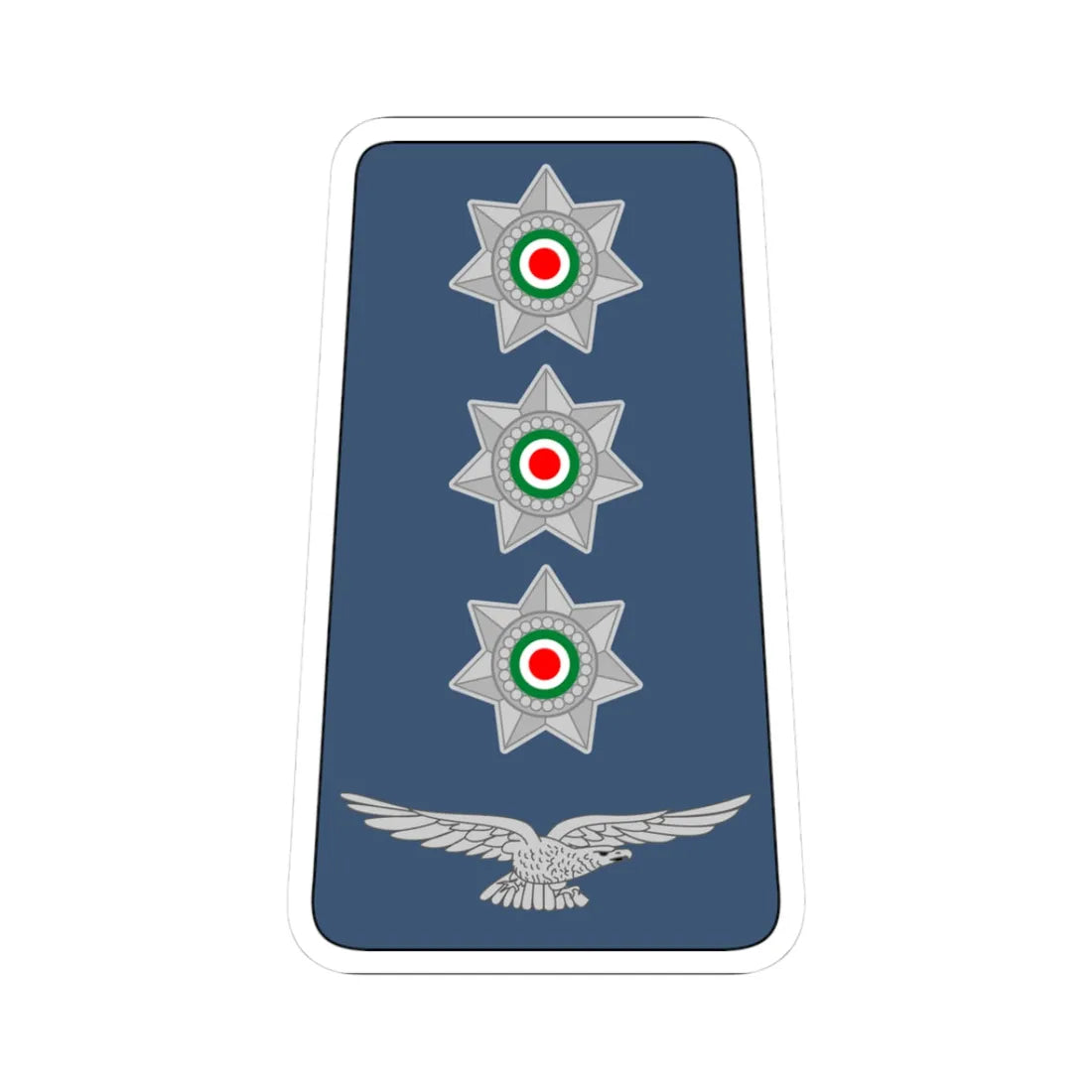 10. JAF CPT (Jordan) (Military Rank) STICKER Vinyl Kiss-Cut Decal 3 Inch White - The Sticker Space