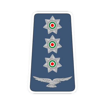 10. JAF CPT (Jordan) (Military Rank) STICKER Vinyl Kiss-Cut Decal 3 Inch White - The Sticker Space