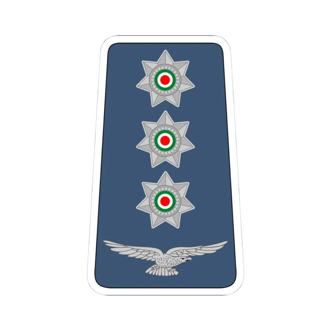 10. JAF CPT (Jordan) (Military Rank) STICKER Vinyl Kiss-Cut Decal 4 Inch White - The Sticker Space