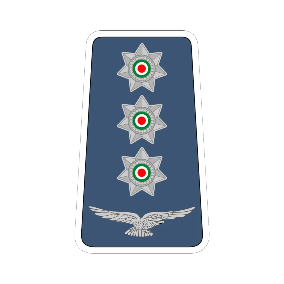 10. JAF CPT (Jordan) (Military Rank) STICKER Vinyl Kiss-Cut Decal 6 Inch White - The Sticker Space
