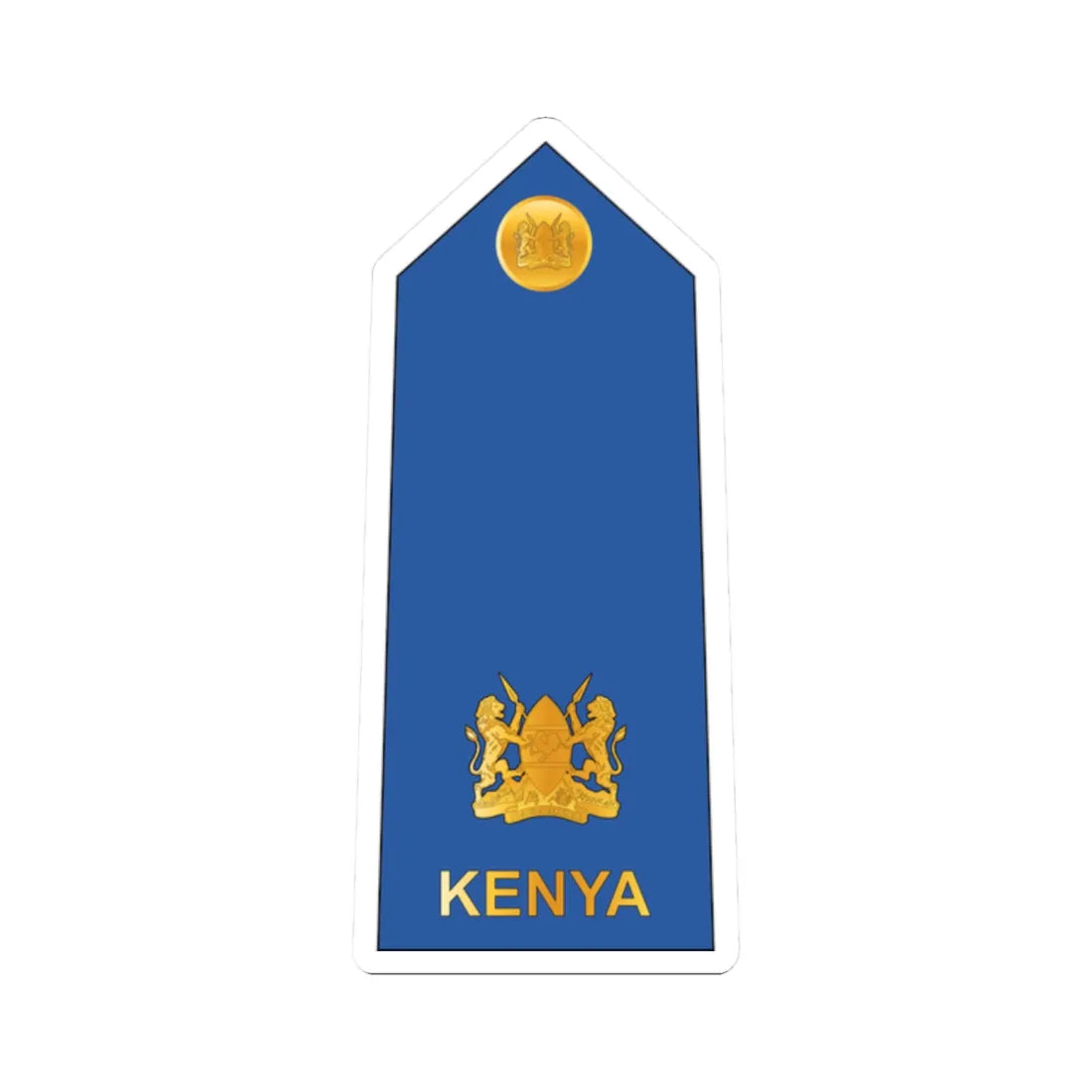 10. Kenyan Air Force MAJ (Kenya) (Military Rank) STICKER Vinyl Kiss-Cut Decal 2 Inch White - The Sticker Space