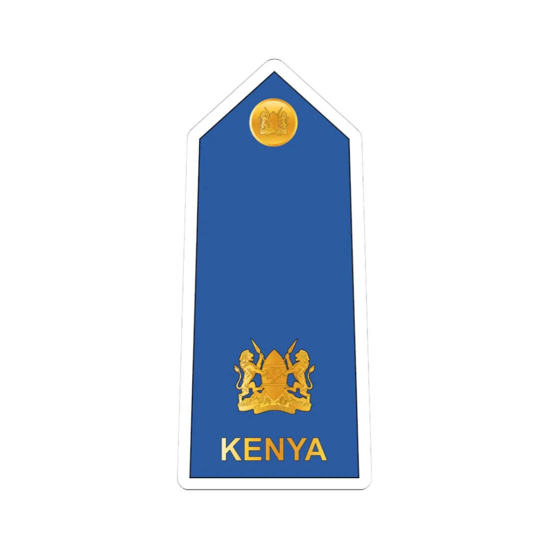 10. Kenyan Air Force MAJ (Kenya) (Military Rank) STICKER Vinyl Kiss-Cut Decal 3 Inch White - The Sticker Space