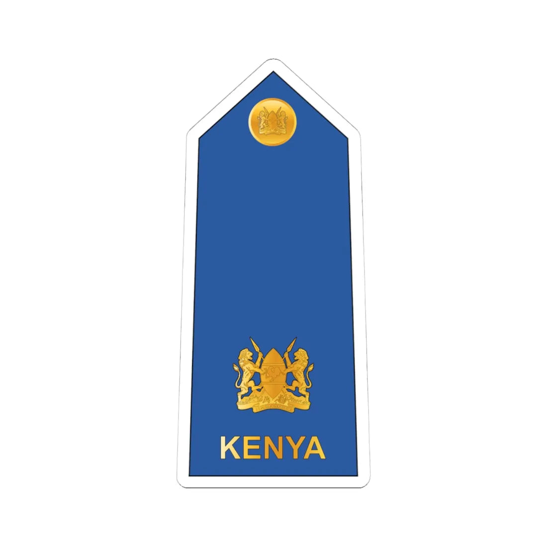 10. Kenyan Air Force MAJ (Kenya) (Military Rank) STICKER Vinyl Kiss-Cut Decal 4 Inch White - The Sticker Space