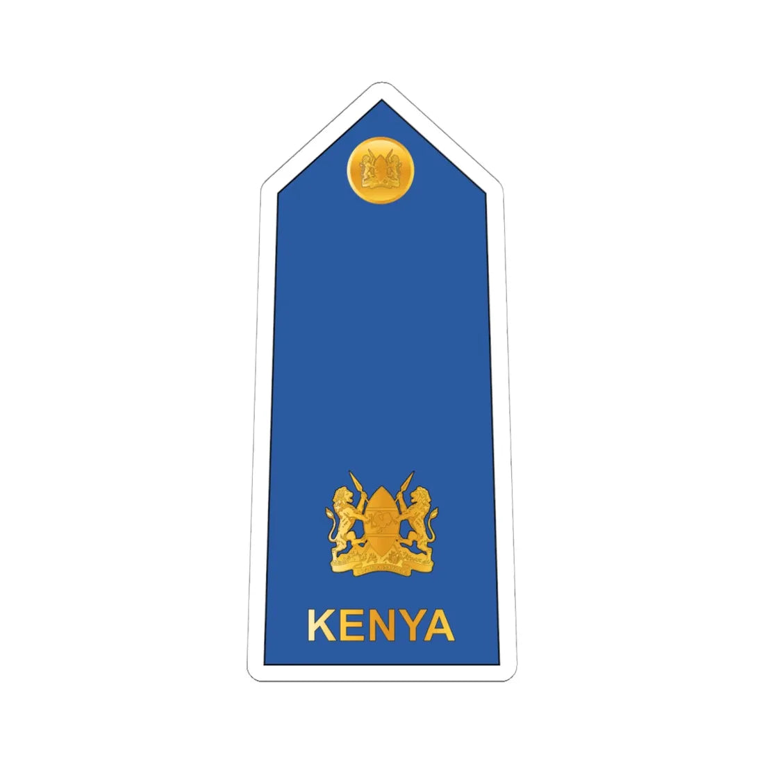 10. Kenyan Air Force MAJ (Kenya) (Military Rank) STICKER Vinyl Kiss-Cut Decal 6 Inch White - The Sticker Space