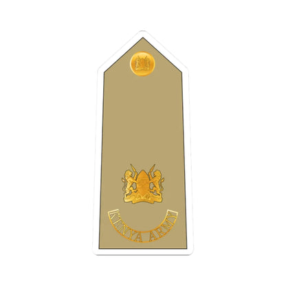 10. Kenyan Army MAJ (Kenya) (Military Rank) STICKER Vinyl Kiss-Cut Decal 2 Inch White - The Sticker Space