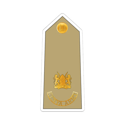 10. Kenyan Army MAJ (Kenya) (Military Rank) STICKER Vinyl Kiss-Cut Decal 6 Inch White - The Sticker Space