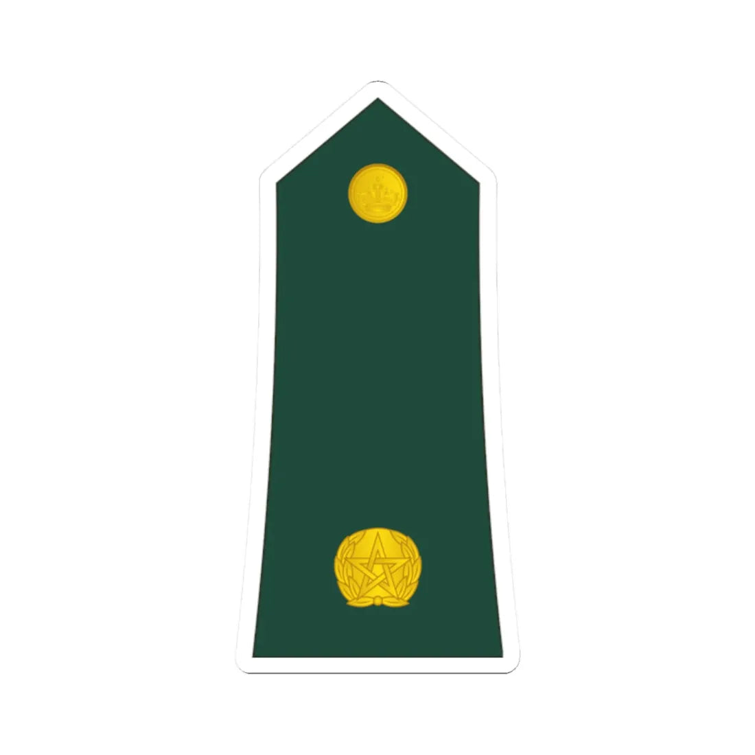 10 Moroccan Army 2LT (Morocco) (Military Rank) STICKER Vinyl Kiss-Cut Decal 2 Inch White - The Sticker Space