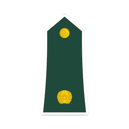 10 Moroccan Army 2LT (Morocco) (Military Rank) STICKER Vinyl Kiss-Cut Decal 2 Inch White - The Sticker Space