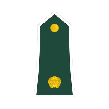 10 Moroccan Army 2LT (Morocco) (Military Rank) STICKER Vinyl Kiss-Cut Decal 3 Inch White - The Sticker Space