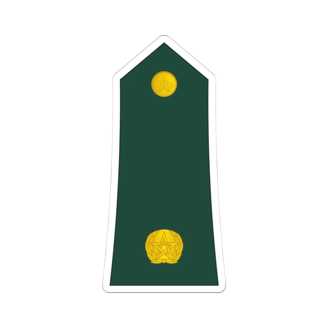 10 Moroccan Army 2LT (Morocco) (Military Rank) STICKER Vinyl Kiss-Cut Decal 4 Inch White - The Sticker Space
