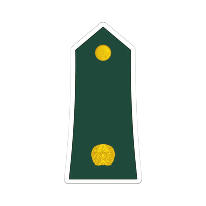 10 Moroccan Army 2LT (Morocco) (Military Rank) STICKER Vinyl Kiss-Cut Decal 4 Inch White - The Sticker Space