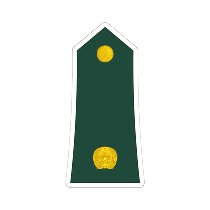 10 Moroccan Army 2LT (Morocco) (Military Rank) STICKER Vinyl Kiss-Cut Decal 6 Inch White - The Sticker Space