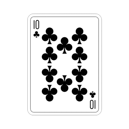 10 of Clubs Playing Card STICKER Vinyl Die-Cut Decal-3 Inch-The Sticker Space