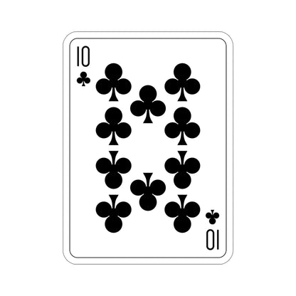 10 of Clubs Playing Card STICKER Vinyl Die-Cut Decal-5 Inch-The Sticker Space