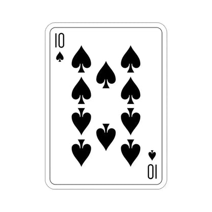 10 of Spades Playing Card STICKER Vinyl Die-Cut Decal 5 Inch - The Sticker Space