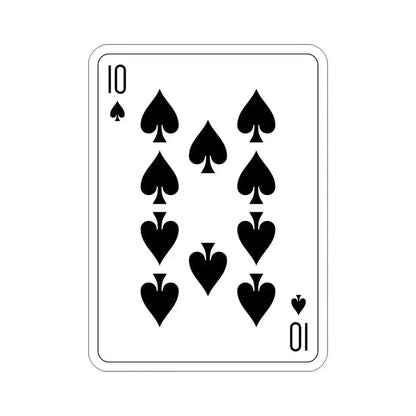 10 of Spades Playing Card STICKER Vinyl Die-Cut Decal 5 Inch - The Sticker Space