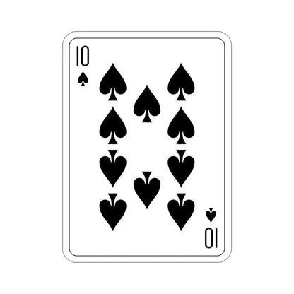 10 of Spades Playing Card STICKER Vinyl Die-Cut Decal 6 Inch - The Sticker Space