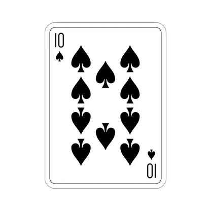 10 of Spades Playing Card STICKER Vinyl Die-Cut Decal - The Sticker Space