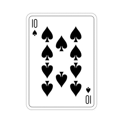 10 of Spades Playing Card STICKER Vinyl Die-Cut Decal - The Sticker Space