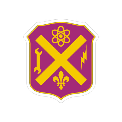 10 Ordnance Battalion (U.S. Army) REVERSE PRINT Transparent STICKER-4" × 4"-The Sticker Space