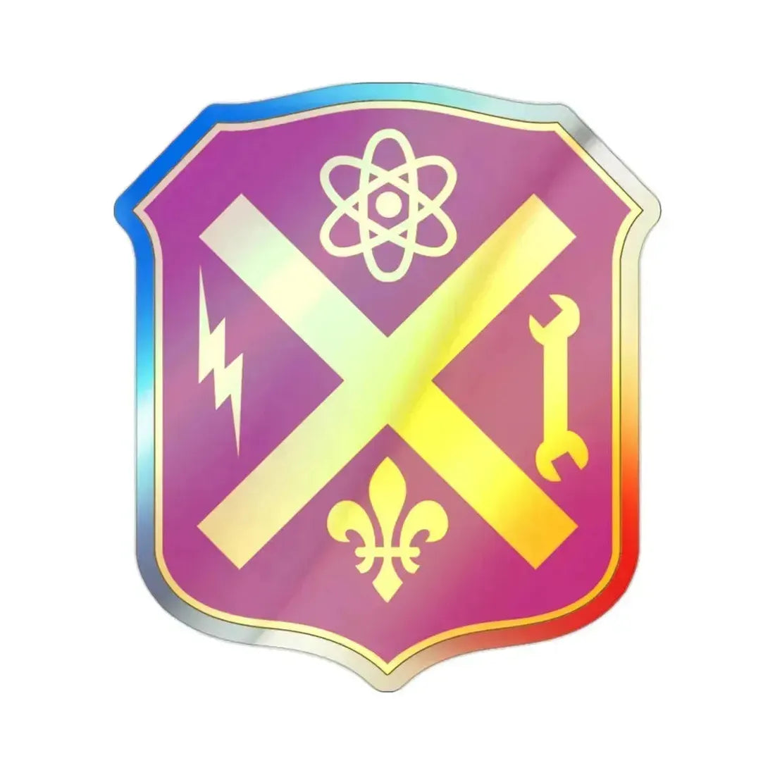 10 Ordnance Battalion (U.S. Army) Holographic STICKER Die-Cut Vinyl Decal 2 Inch - The Sticker Space