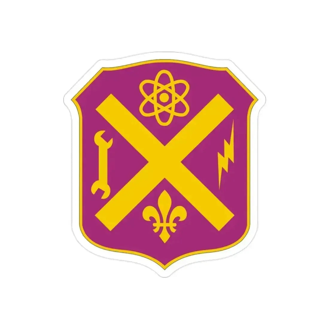 10 Ordnance Battalion (U.S. Army) REVERSE PRINT Transparent Die-Cut STICKER 2 Inch Die-Cut Transparent - The Sticker Space