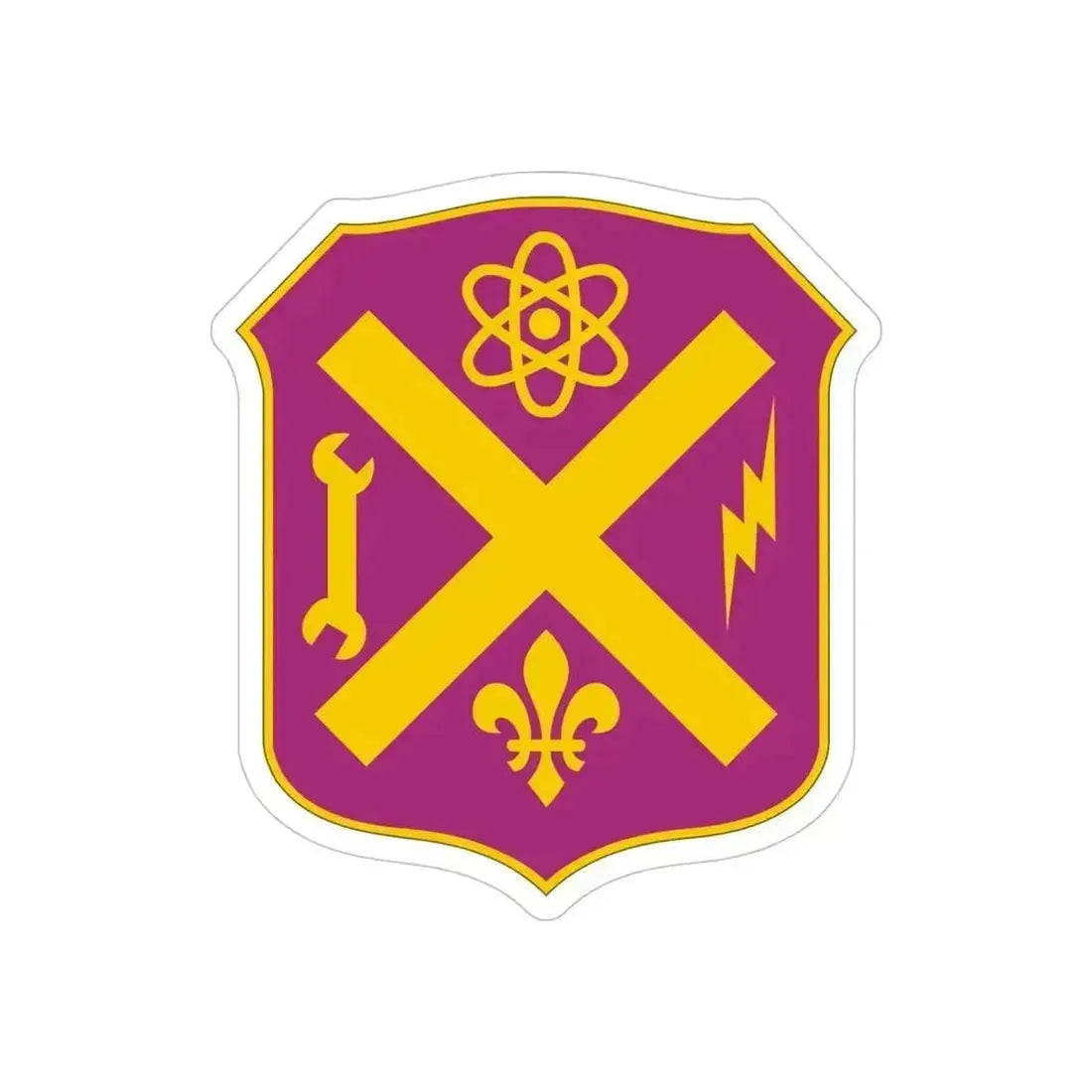 10 Ordnance Battalion (U.S. Army) REVERSE PRINT Transparent Die-Cut STICKER 5 Inch Die-Cut Transparent - The Sticker Space