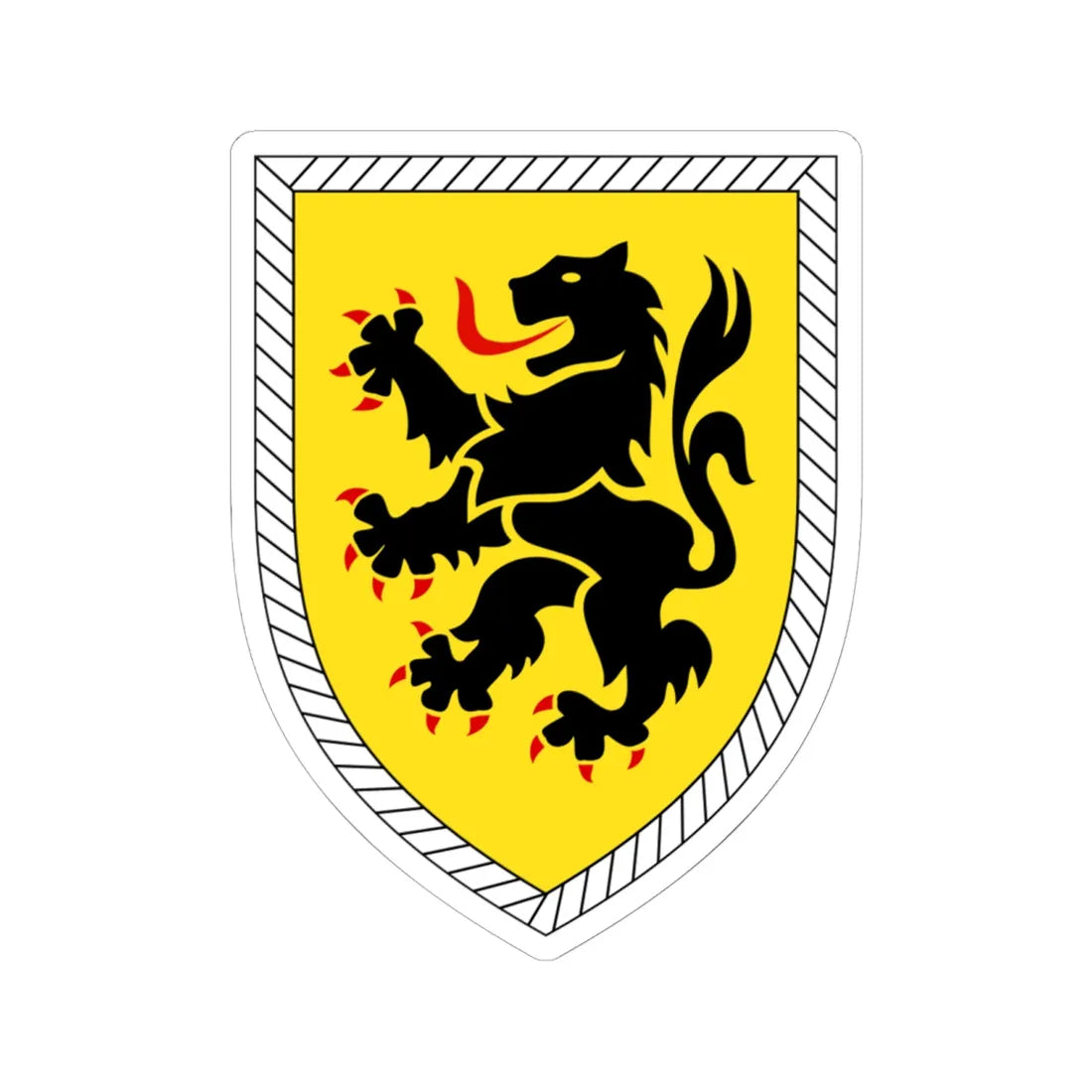10. Panzerdivision Bundeswehr (Germany) (Coat of Arms) STICKER Vinyl Kiss-Cut Decal 6 Inch White - The Sticker Space