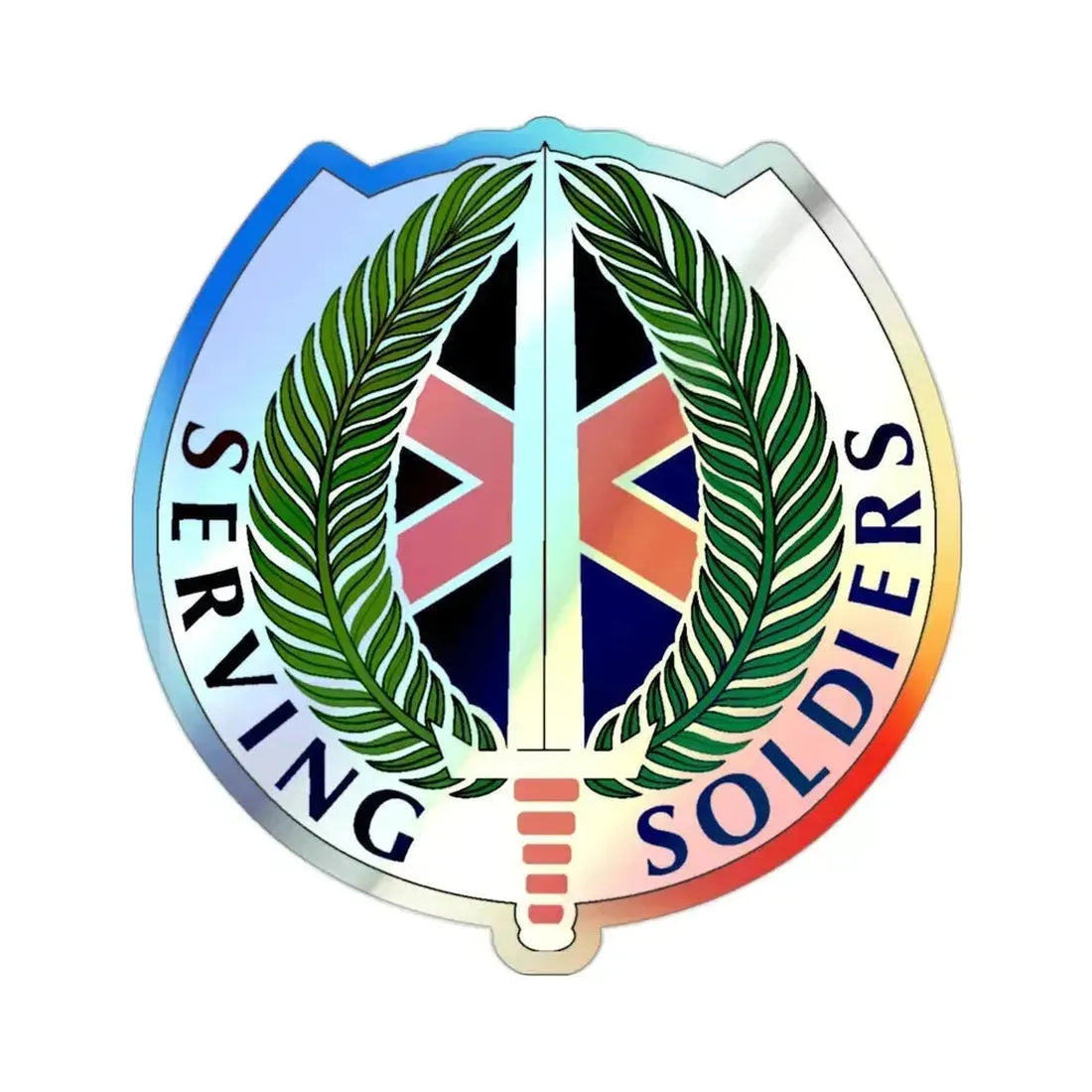 10 Personnel Command (U.S. Army) Holographic STICKER Die-Cut Vinyl Decal 2 Inch Holographic - The Sticker Space