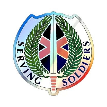 10 Personnel Command (U.S. Army) Holographic STICKER Die-Cut Vinyl Decal 5 Inch Holographic - The Sticker Space