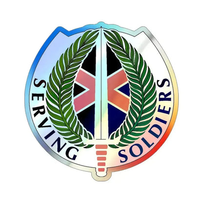 10 Personnel Command (U.S. Army) Holographic STICKER Die-Cut Vinyl Decal 5 Inch Holographic - The Sticker Space