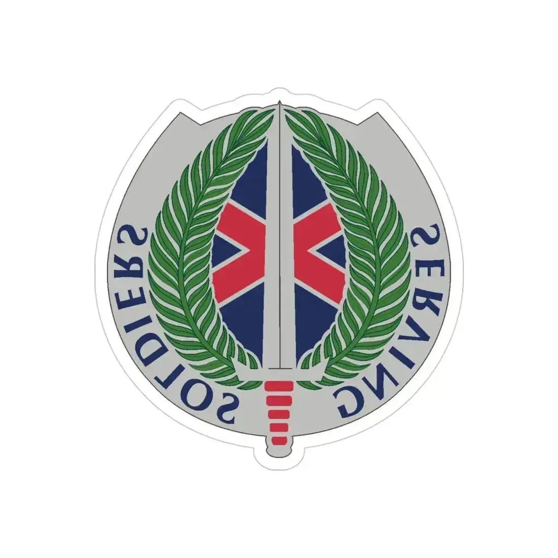 10 Personnel Command (U.S. Army) REVERSE PRINT Transparent Die-Cut STICKER 4 Inch Die-Cut Transparent - The Sticker Space