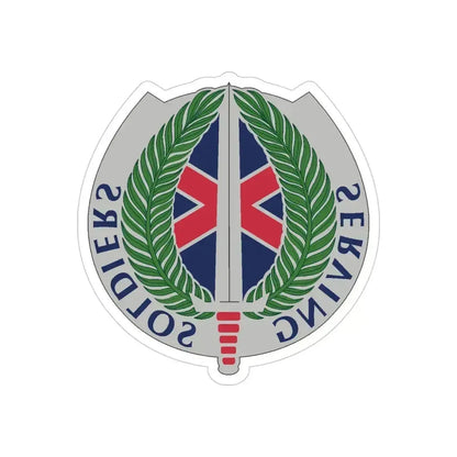 10 Personnel Command (U.S. Army) REVERSE PRINT Transparent Die-Cut STICKER 4 Inch Die-Cut Transparent - The Sticker Space