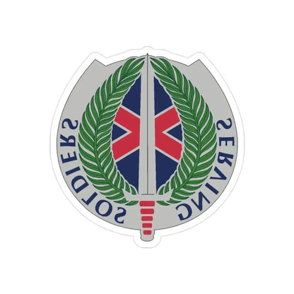 10 Personnel Command (U.S. Army) REVERSE PRINT Transparent Die-Cut STICKER - The Sticker Space