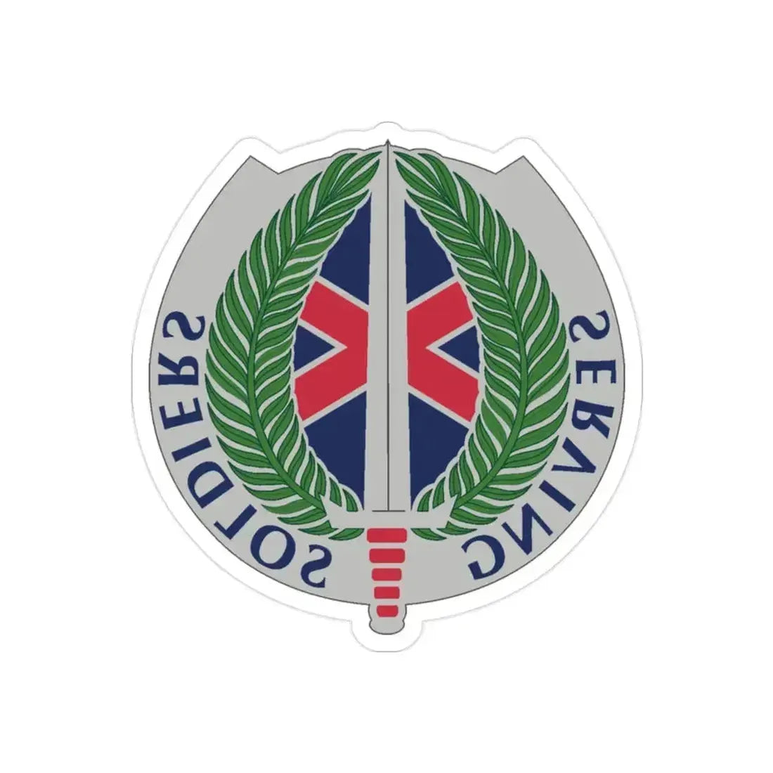 10 Personnel Command (U.S. Army) REVERSE PRINT Transparent Die-Cut STICKER - The Sticker Space