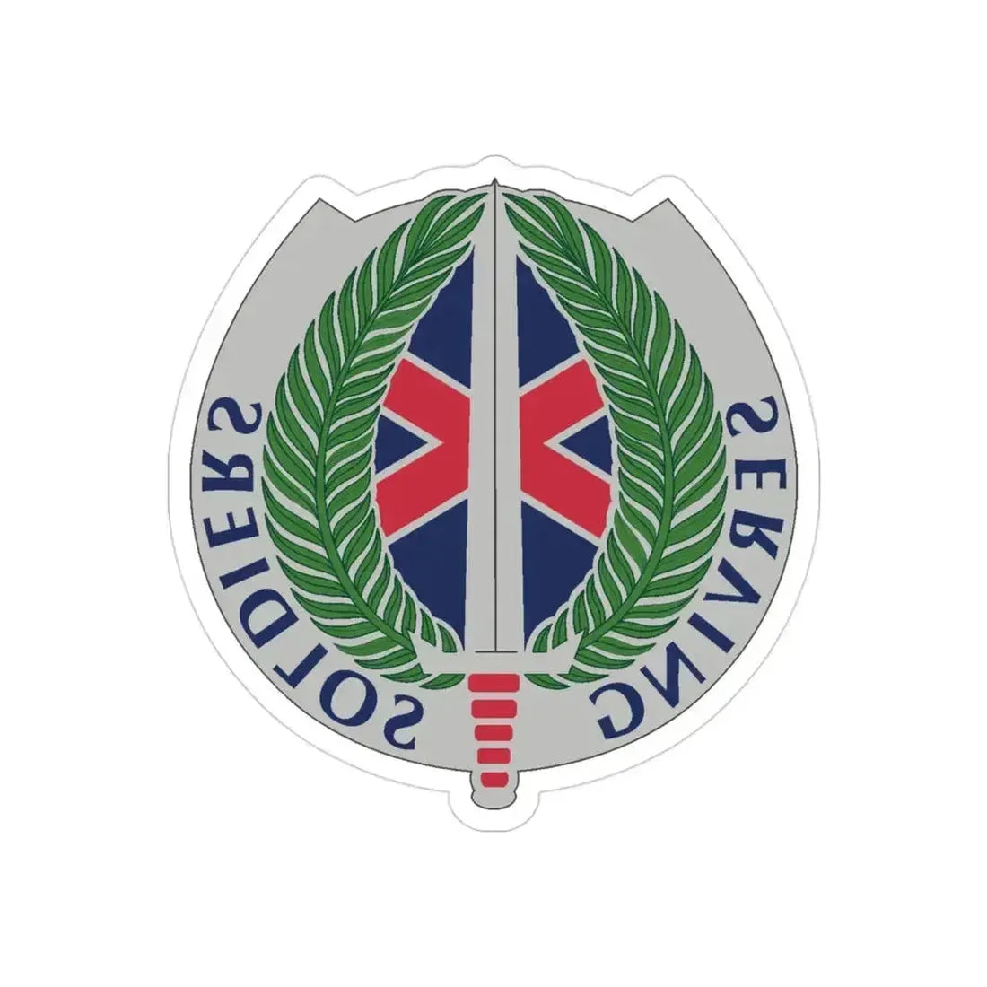 10 Personnel Command (U.S. Army) REVERSE PRINT Transparent Die-Cut STICKER - The Sticker Space